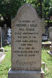 Hong Kong Cemetery - Sadler, Frederick